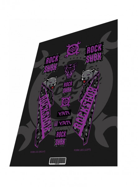 Stickere adezive furca ROCKSHOX Yari Purple Panther 2017