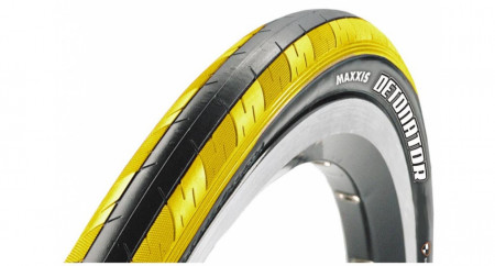 Anvelopa Maxxis Detonator 700x23C black yellow 60TPI 1 ply