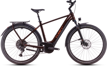 Bicicleta Electrica Hardtail CUBE Touring Hybrid Pro 625 cinnamon´n´orange