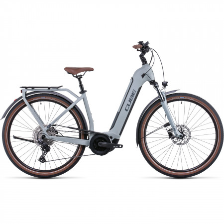 Bicicleta Electrica MTB Hardtail CUBE Touring Hybrid Pro 625 Easy Entry Lunar Grey