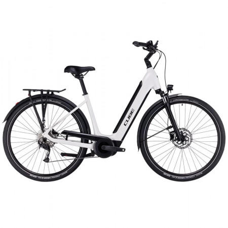 Bicicleta electrica Trekking-Oras CUBE Supreme Sport Hybrid ONE 500 White'n'Black