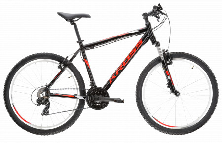 Bicicleta KROSS HEXAGON 26" Negru-Red-Black Glossy 24