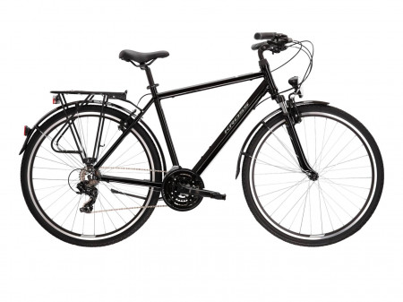 Bicicleta KROSS TRANS 1.0 28" Negru-Grey-Black Glossy 24