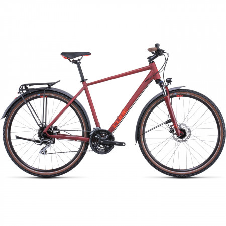 Bicicleta MTB Hardtail Trekking-Oras CUBE Nature Allroad DarkRed Red