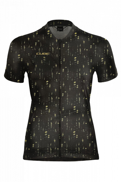 CUBE ATX WS Jersey Full Zip CMPT S/S Black Pattern