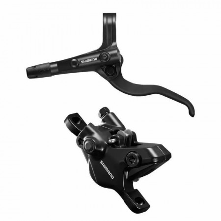 Frana pe disc hidraulica, set asamblat Shimano BL-MT401(R) BR-MT410(R), 1700 mm, negru, J-Kit