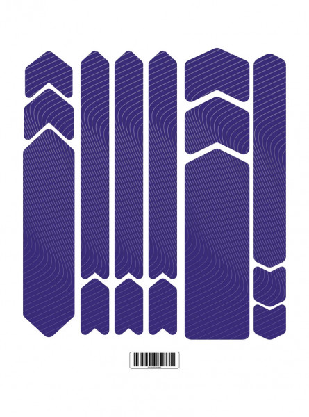 Kit stickere adezive protectie cadru Flow Lines Full Kit Purple