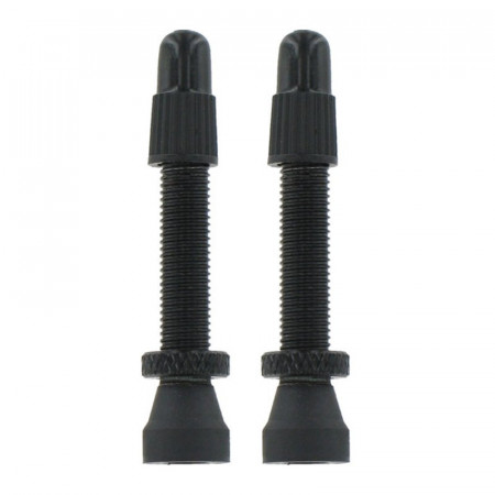 Set valve VAR Presta Tubeless 35 mm aliaj negre