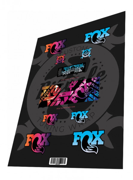 Stickere adezive amortizor FOX Float X2 2023 Factory Air Can Large Plastic Gradient