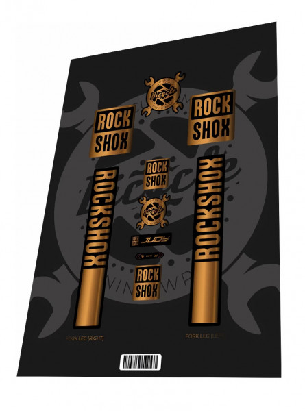 Stickere adezive furca ROCKSHOX Judy Gold 2023