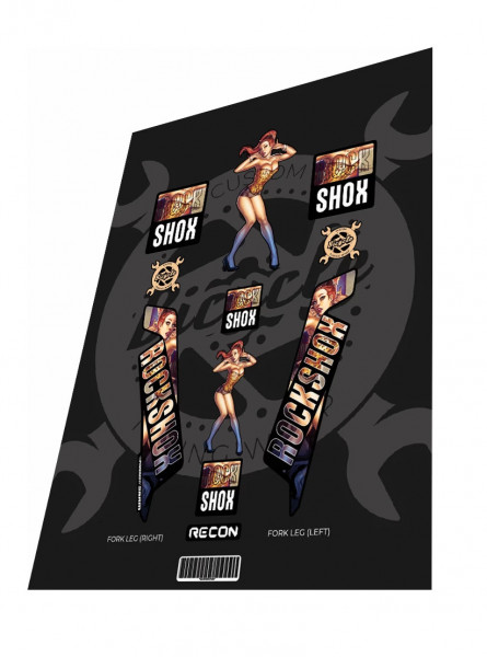 Stickere adezive furca ROCKSHOX Recon Babe Edition 2016
