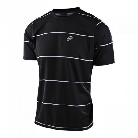 Tricou Bicicleta Troy Lee Designs Flowline Ss Stacked Black