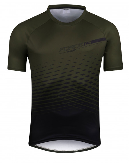 Tricou maneca scurta Force MTB Angle army
