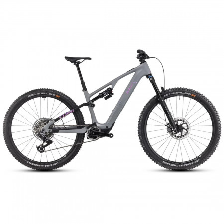 Bicicleta Electrica CUBE AMS Hybrid ONE44 C:68X TM 400X 29 swampgrey'n'purplereflex