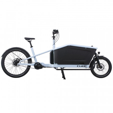 Bicicleta Electrica CUBE Cargo Dual Hybrid 1000 Flashwhite'n'Black