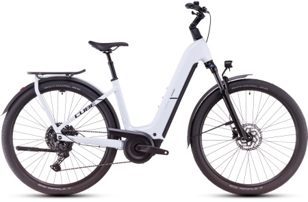 Bicicleta Electrica Hardtail CUBE Kathmandu Hybrid ONE polarwhite´n´black