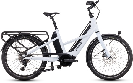 Bicicleta Electrica Hardtail CUBE Longtail Sport Hybrid 725 flashwhite´n´reflex