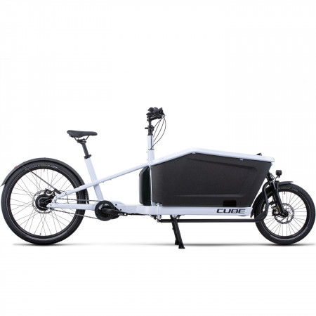 Bicicleta Electrica MTB Hardtail CUBE Cargo Dual Hybrid 1000 Flashwhite Black