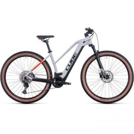 Bicicleta Electrica MTB Hardtail CUBE Reaction Hybrid Pro 500 Trapeze Grey Red
