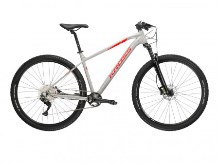 Bicicleta KROSS LEVEL 4.0 PW SR GL 29" Grey-Red-Grey Glossy 23