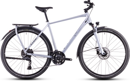 Bicicleta Trekking-Oras CUBE Kathmandu Pro silverblue´n´grey