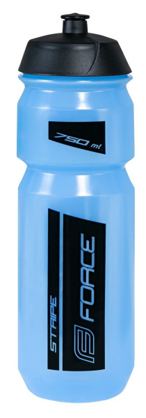 Bidon Force Stripe 0.75l albastru/negru transparent