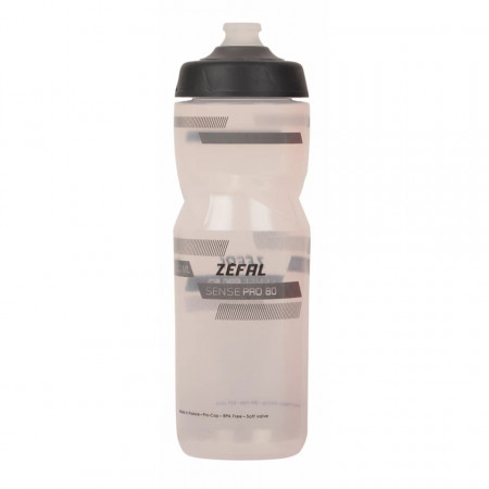 Bidon ZEFAL Sense Pro 80 Pro-Cap 800 ml Translucid (gri-negru)