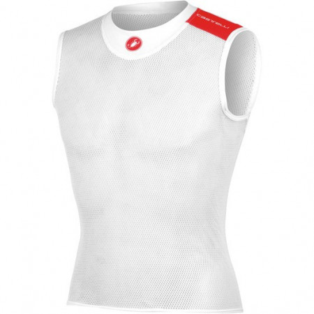 Bluza corp fara maneci Castelli Core Mesh 3 SL Alb