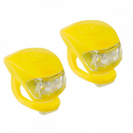 Set Flash cu baterii M-WAVE Cobra IV Galben