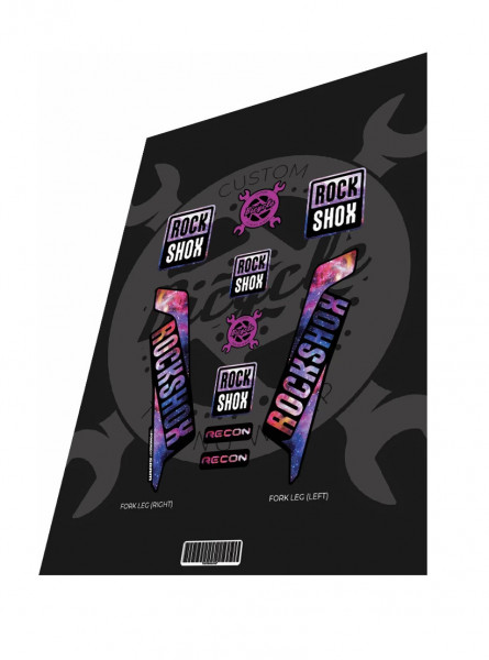 Stickere adezive furca ROCKSHOX Recon Galaxy 2016