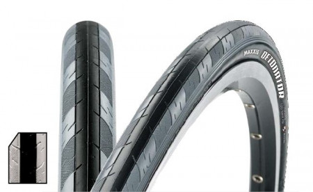 ANVELOPA MAXXIS DETONATOR 700 X 25C BLACK GREY 60TPI DUAL