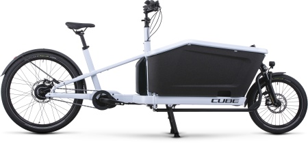 Bicicleta Electrica Hardtail CUBE Cargo Dual Hybrid 1000 flashwhite´n´black