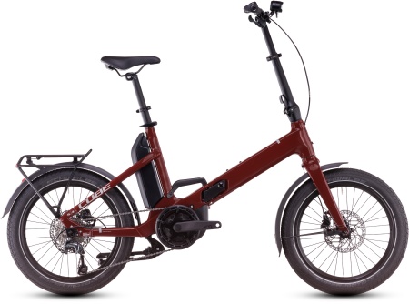 Bicicleta Electrica Hardtail CUBE Fold Hybrid 500 merlotred´n´reflex