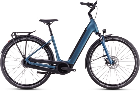 Bicicleta Electrica Hardtail CUBE Supreme RT Hybrid Comfort EXC 625 blue´n´black