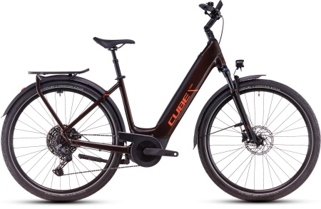 Bicicleta Electrica Hardtail CUBE Touring Hybrid Pro 625 cinnamon´n´orange