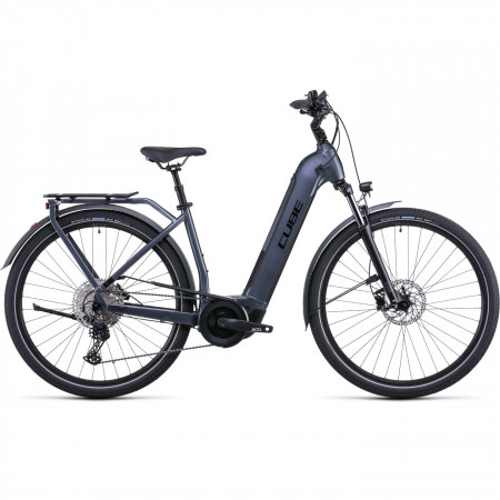 Bicicleta Electrica MTB Hardtail CUBE Touring Hybrid Pro 625 Easy Entry Metallicgrey Black