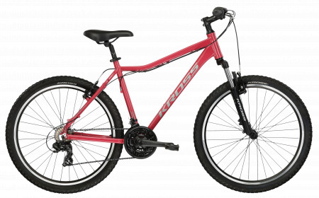 Bicicleta KROSS LEA 1.0 26" Bordo-Grey-Red Mat 24