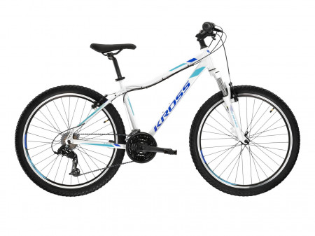 Bicicleta KROSS LEA 1.0 SR 26" White-Blue-White Glossy 24