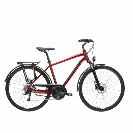 Bicicleta KROSS TRANS 4.0 PP 28" Ruby-Negru-Red Glossy 24