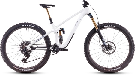 Bicicleta MTB Full Suspension CUBE Stereo ONE77 C:68X SLT 29 metallicwhite´n´grey