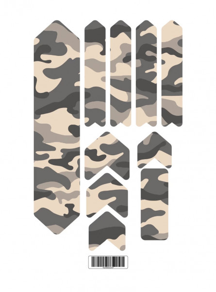 Kit stickere adezive protectie cadru Camo Design Basic Kit V2