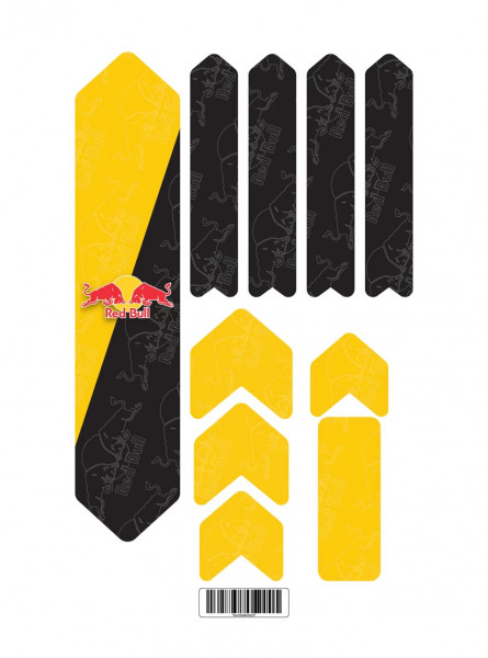 Kit stickere adezive protectie cadru Red Bull Basic Kit V2 Yellow