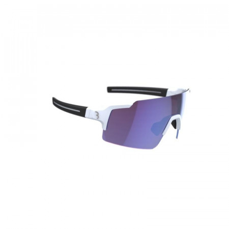 Ochelari BBB BSG-70 FullView HC lentile Albastre tip oglinda Alb Mat