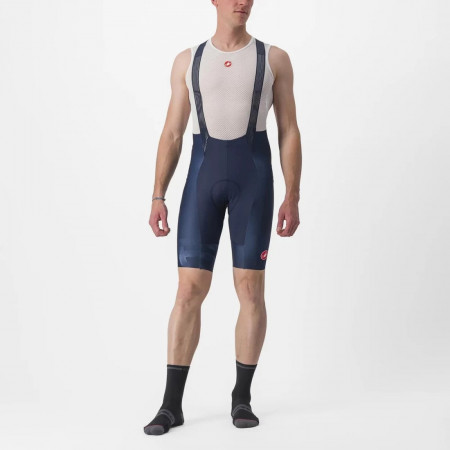 Pantaloni scurti cu bretele CASTELLI Free Aero RC KIT Bleumarin-Alb