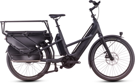 Bicicleta Electrica Hardtail CUBE Longtail Hybrid Family 725 grey´n´reflex