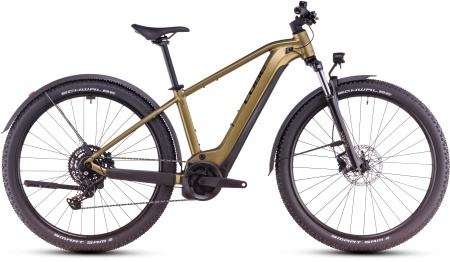 Bicicleta Electrica Hardtail CUBE Reaction Hybrid Performance 625 Allroad goldenlime´n´black