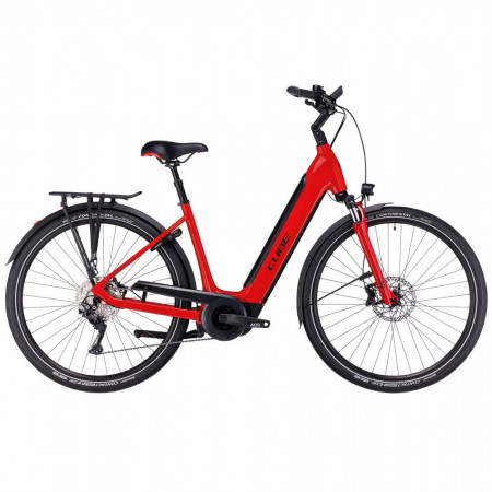 Bicicleta electrica Trekking-Oras CUBE Supreme Sport Hybrid Pro 625 Red'n'Black