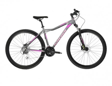 Bicicleta KROSS Lea 5.0 D 27.5" Grey-Pink XS
