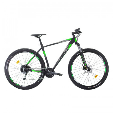 Bicicleta MTB Hardtail SPRINT Maverick Pro 29" Negru Mat-Verde 440 mm