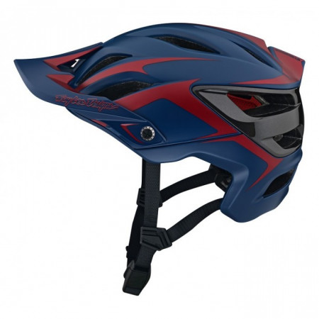Casca Bicicleta Troy Lee Designs A3 Mips Fang Dark Blue Burgundy